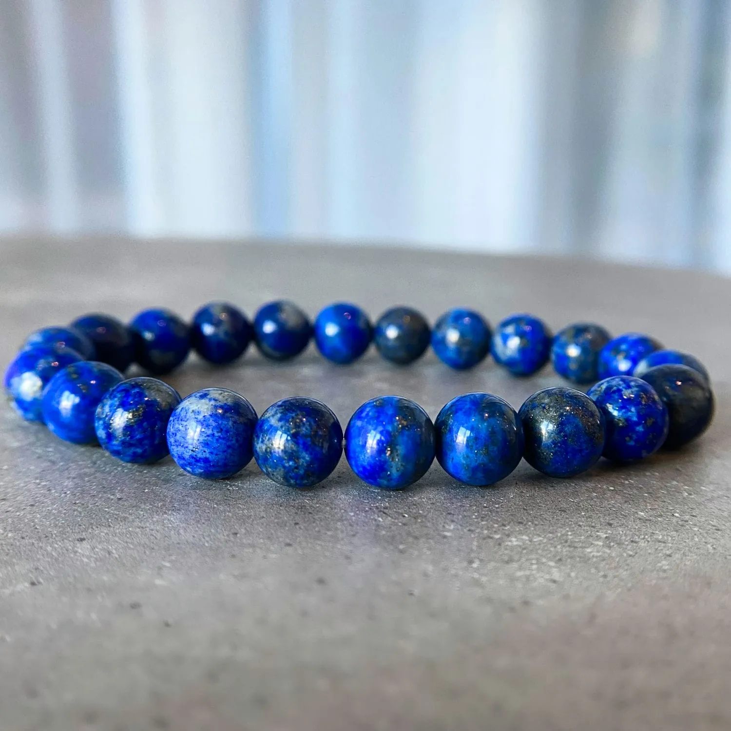 Natural Lapis Lazuli Bracelet – AAA Quality (8mm)