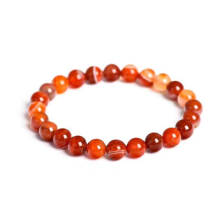 Natural Red Carnelian Bracelet 8mm