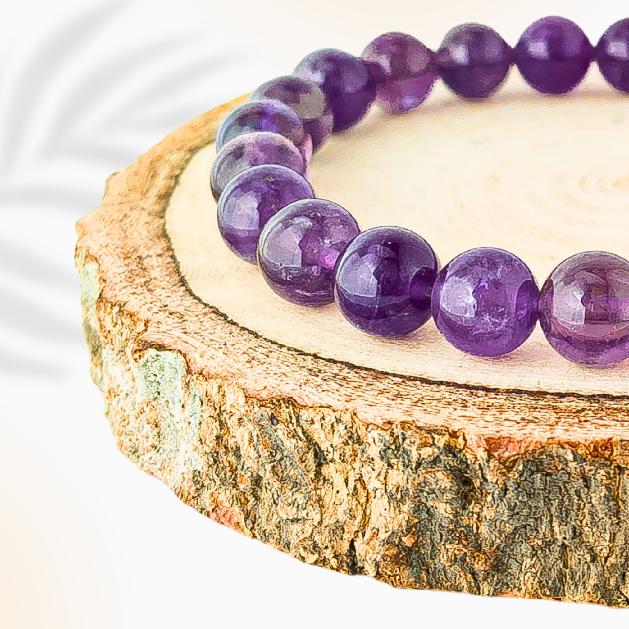 Natural Amethyst Bracelet 8mm