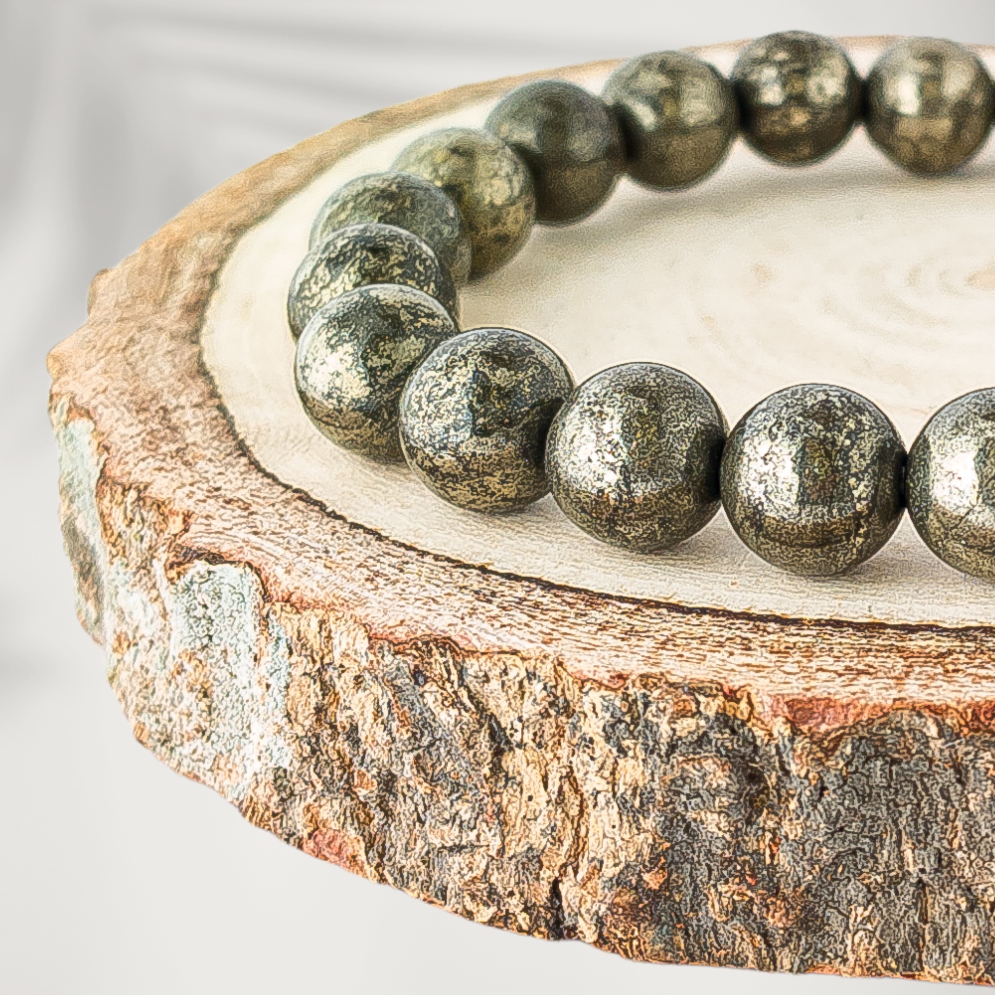 Natural Pyrite Bracelet 8mm