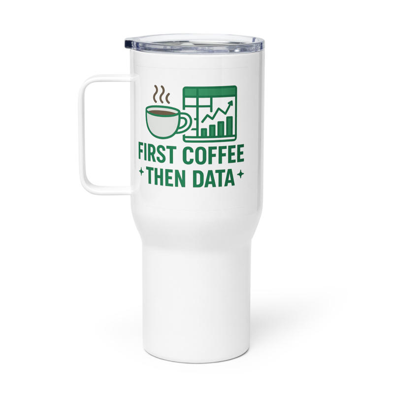 Travel mug with a handle