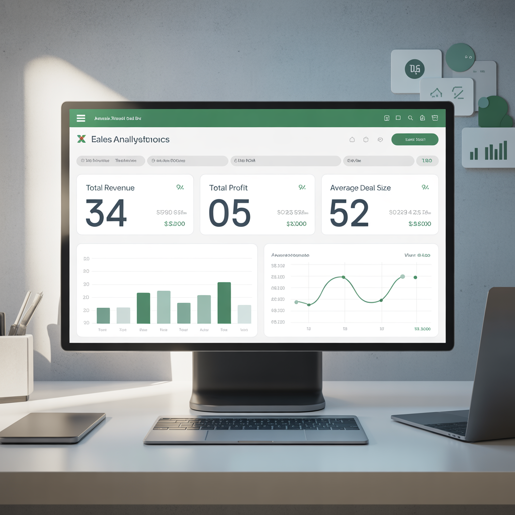 Sales Analytics Dashboard Excel Template
