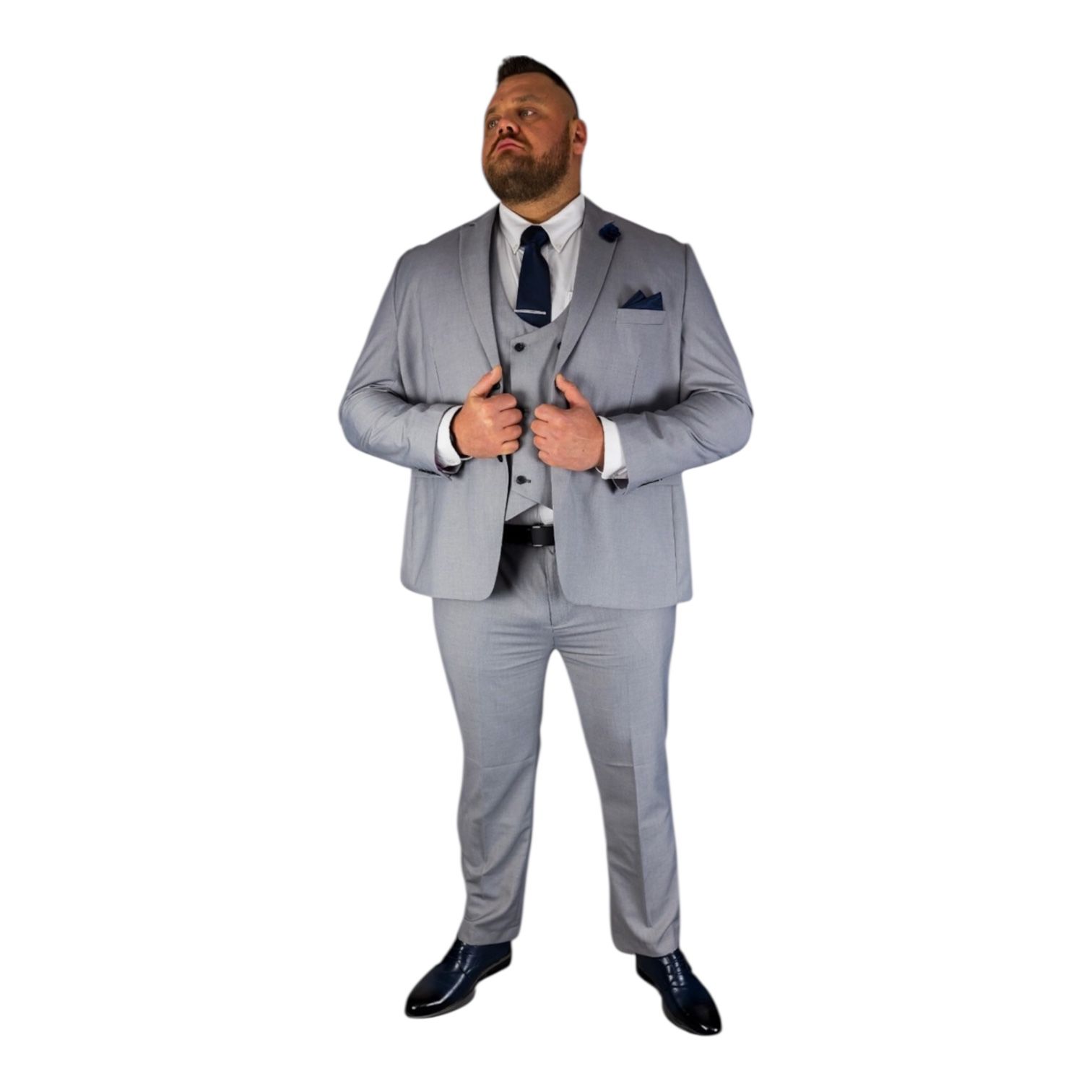 Traje Slim Fit De Alpaca Importado (Talle Especial)