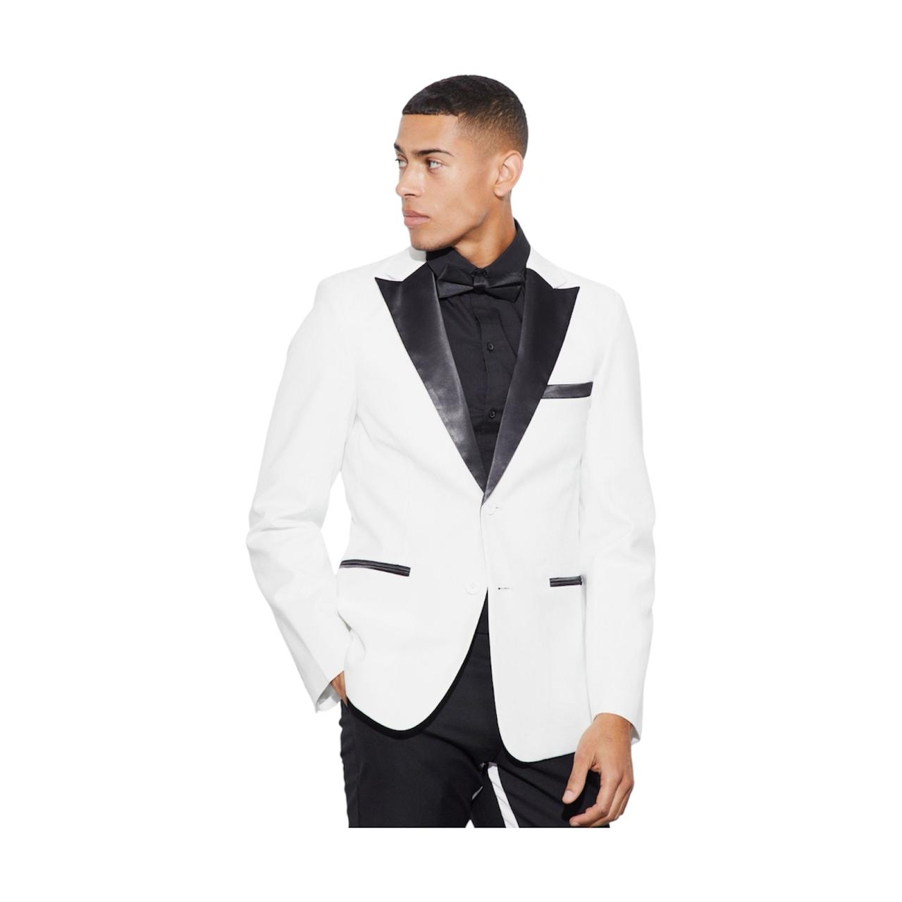 Blazer Smoking Solapa De Raso