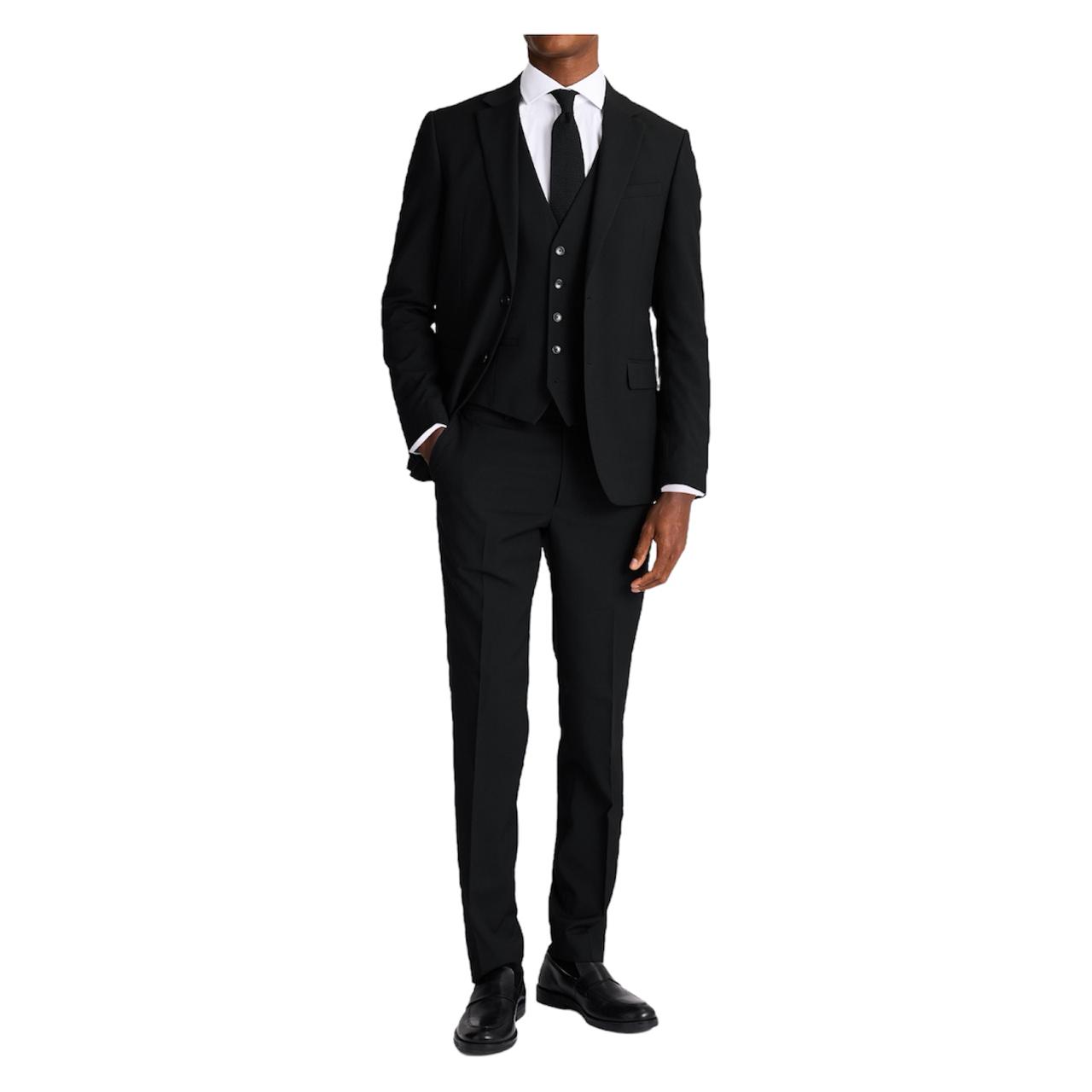 Traje Entallado + Chaleco De Vestir ( 3 piezas )