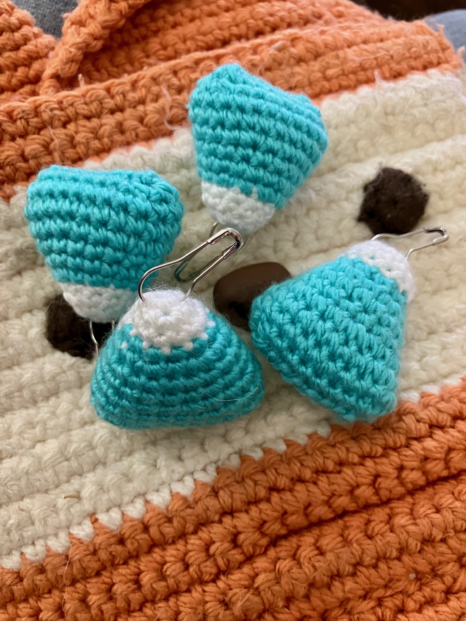 Mini Snow-Capped Mountain Stitch Marker