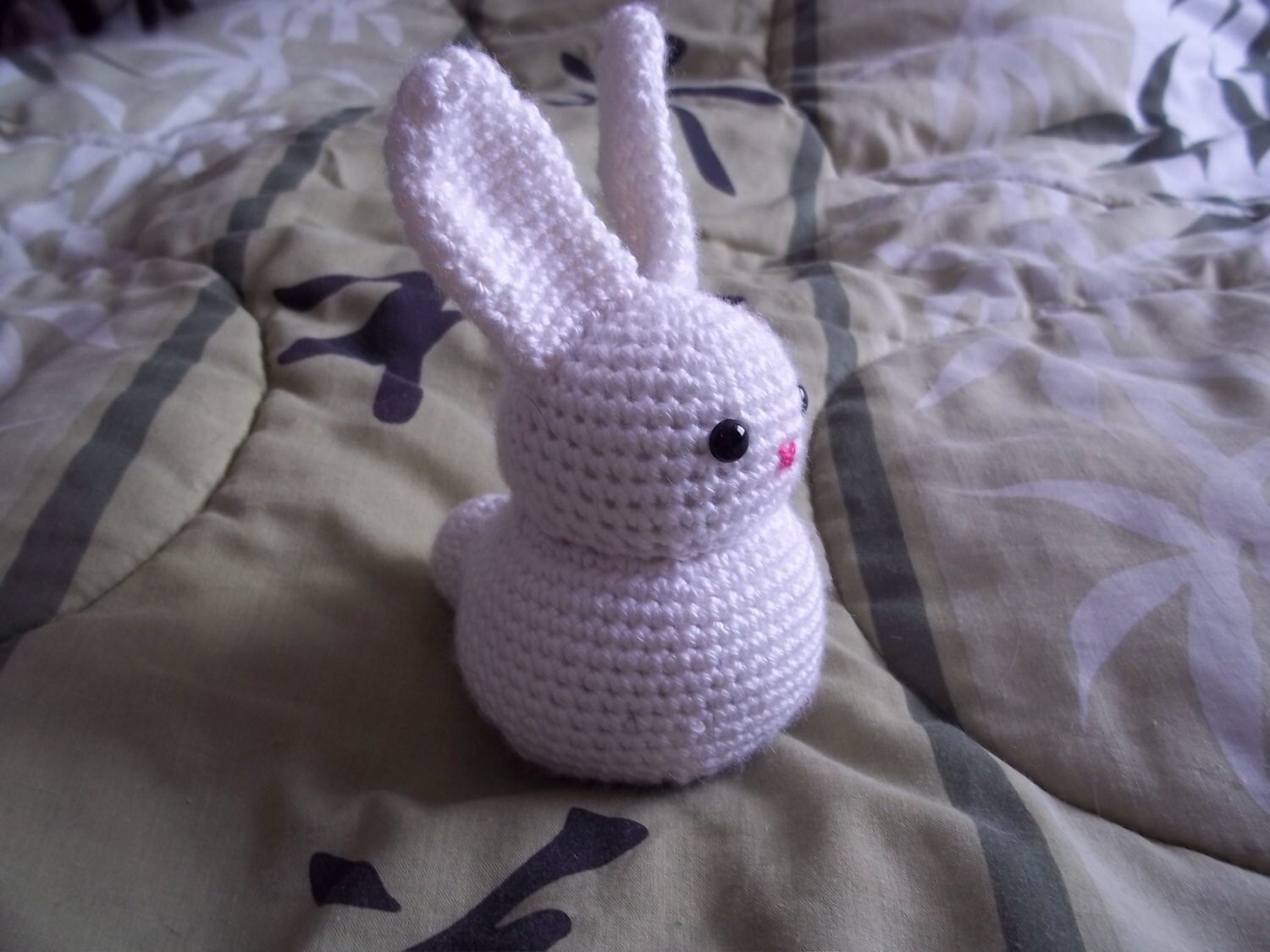 Crochet Snowball Bunny