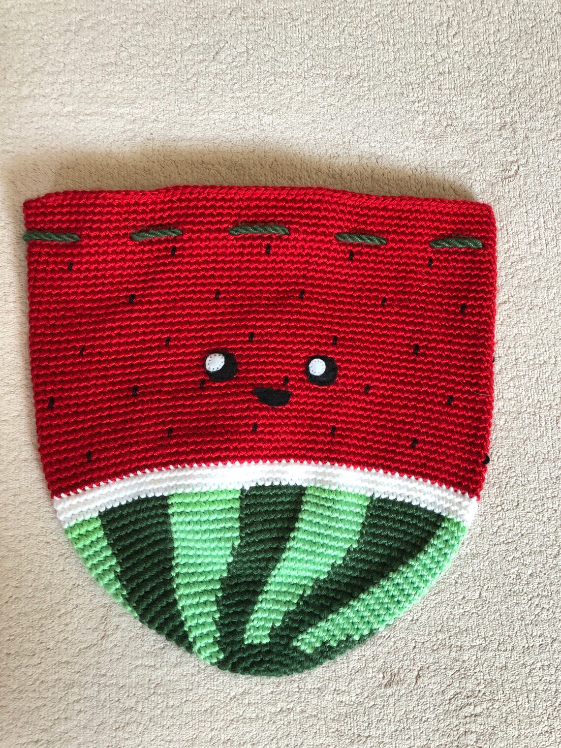 Handmade Watermelon Drawstring Bags