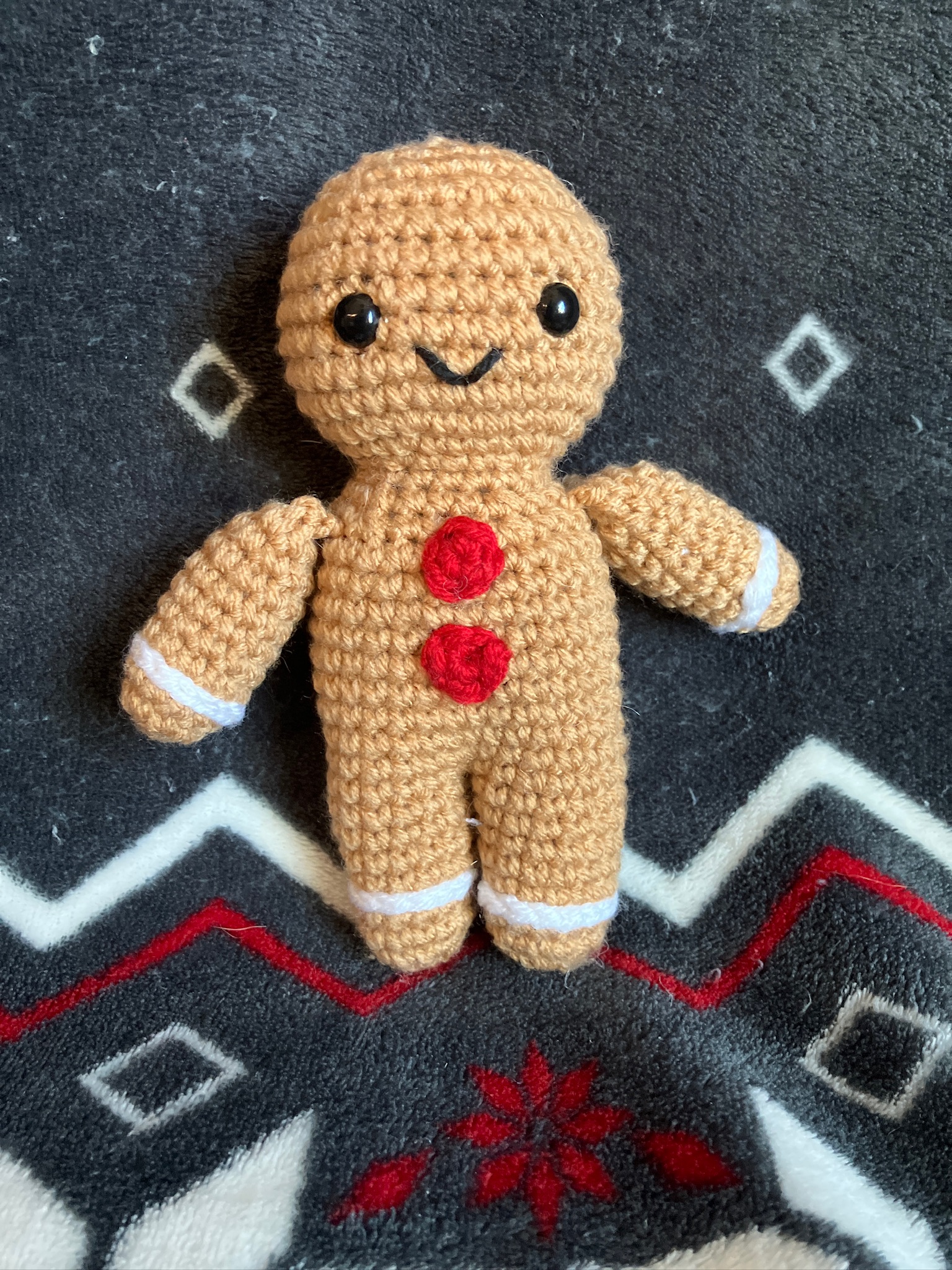 Crochet Gingerbread Doll