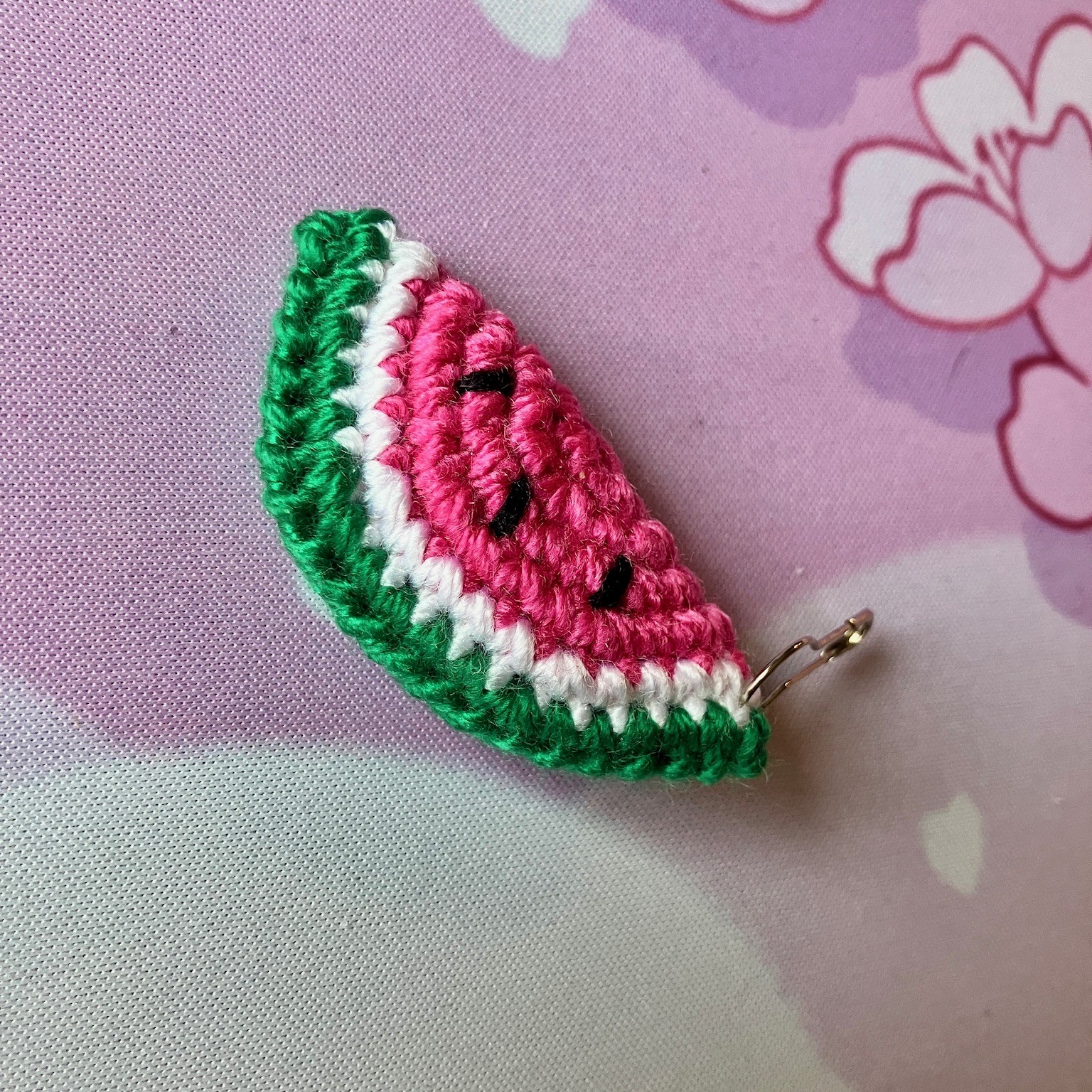 Mini Watermelon Slice Stitch Marker