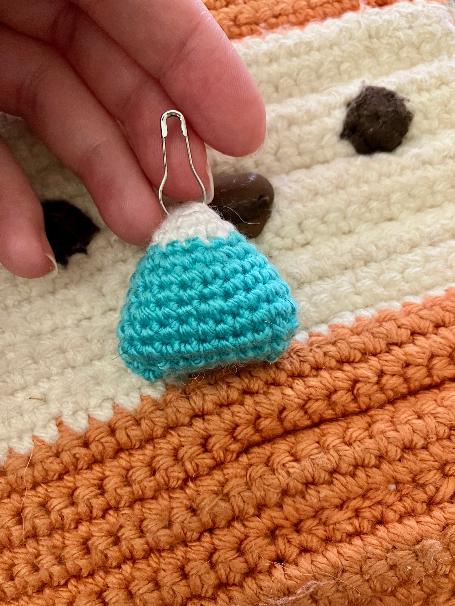Mini Snow-Capped Mountain Stitch Marker
