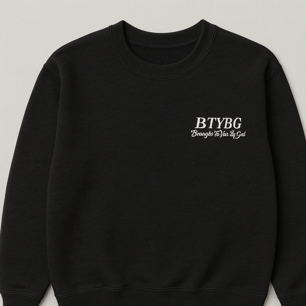 BTYBG Black Crewneck Sweatshirt