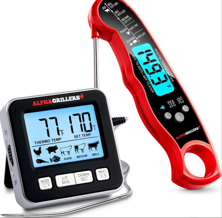 Alpha Grillers Meat Thermometer Set