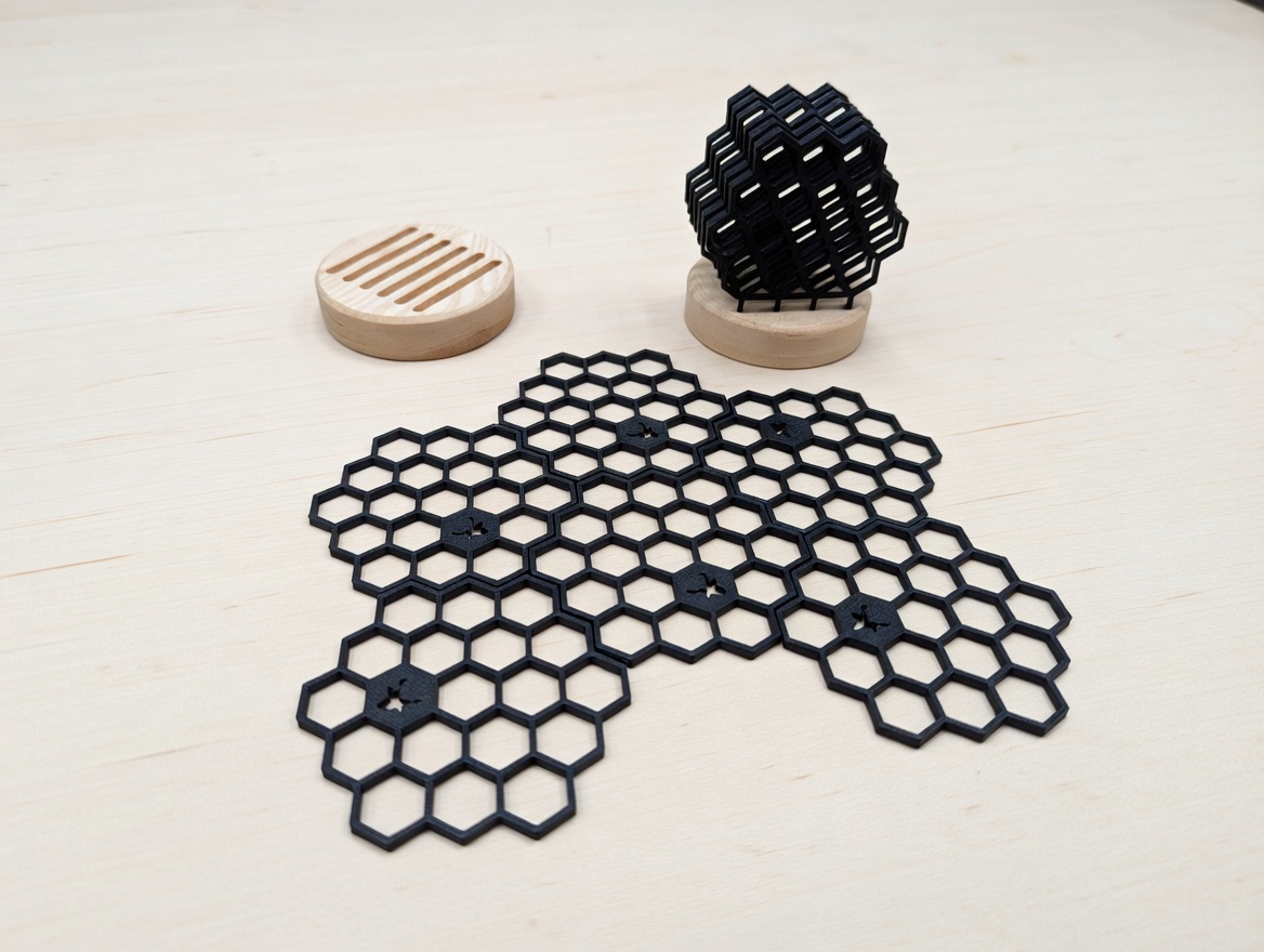 Hexagon Honeycomb Trivet Set