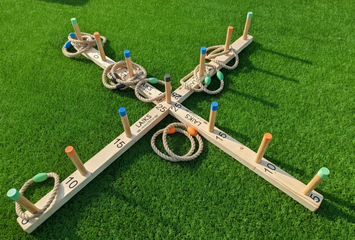 Wooden Ring Toss Game