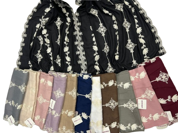 Embroidered Ladies Scarves