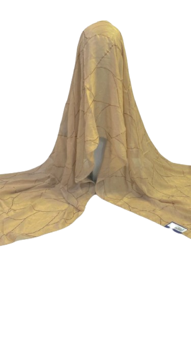 Beige ebroidered Shawl