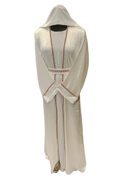 Traditional White Robe Abaya
