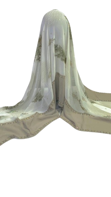 Embroidered Muslim Prayer Hijab
