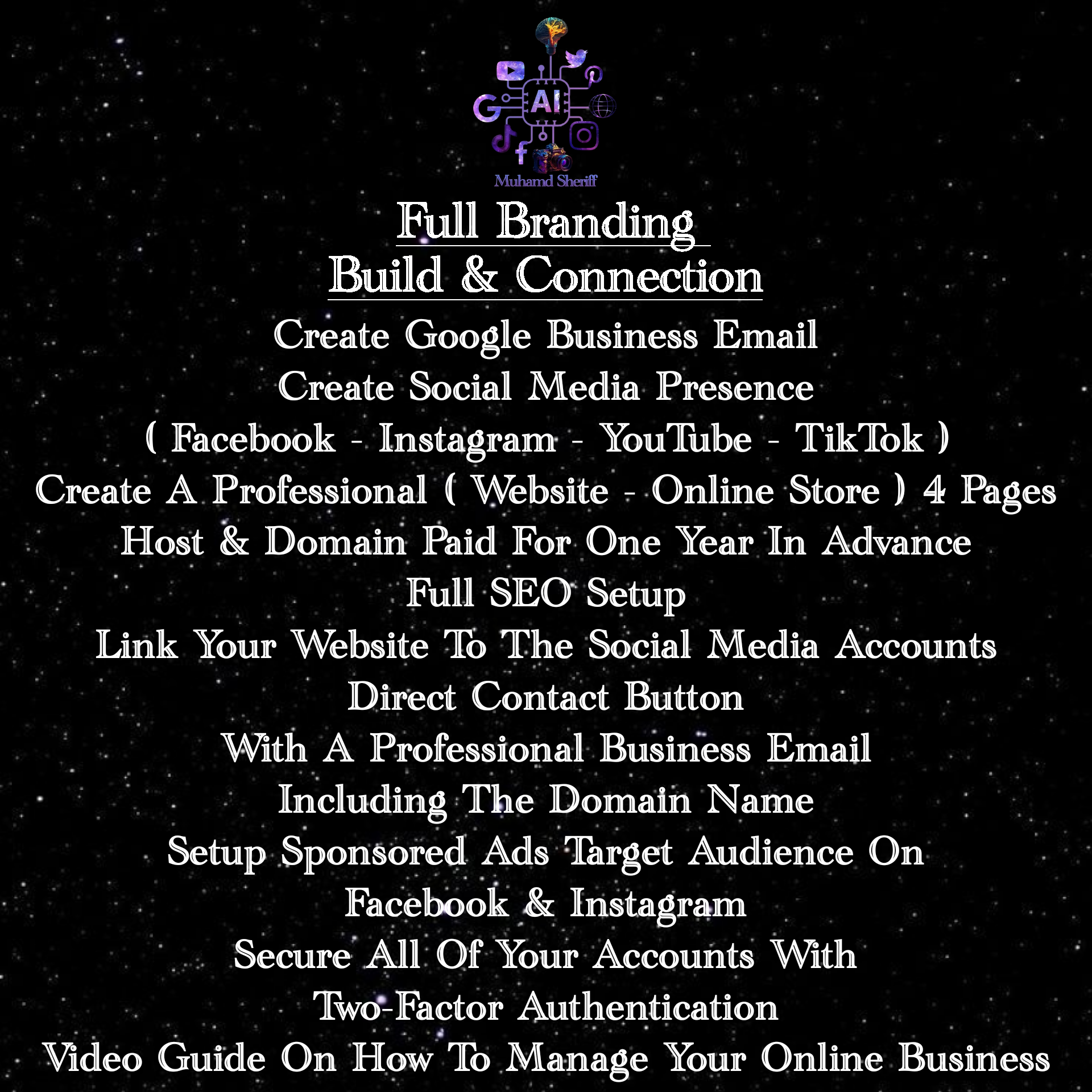 Full Branding Build & Connection Services