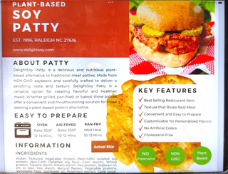 Plant-Based Soy Patty