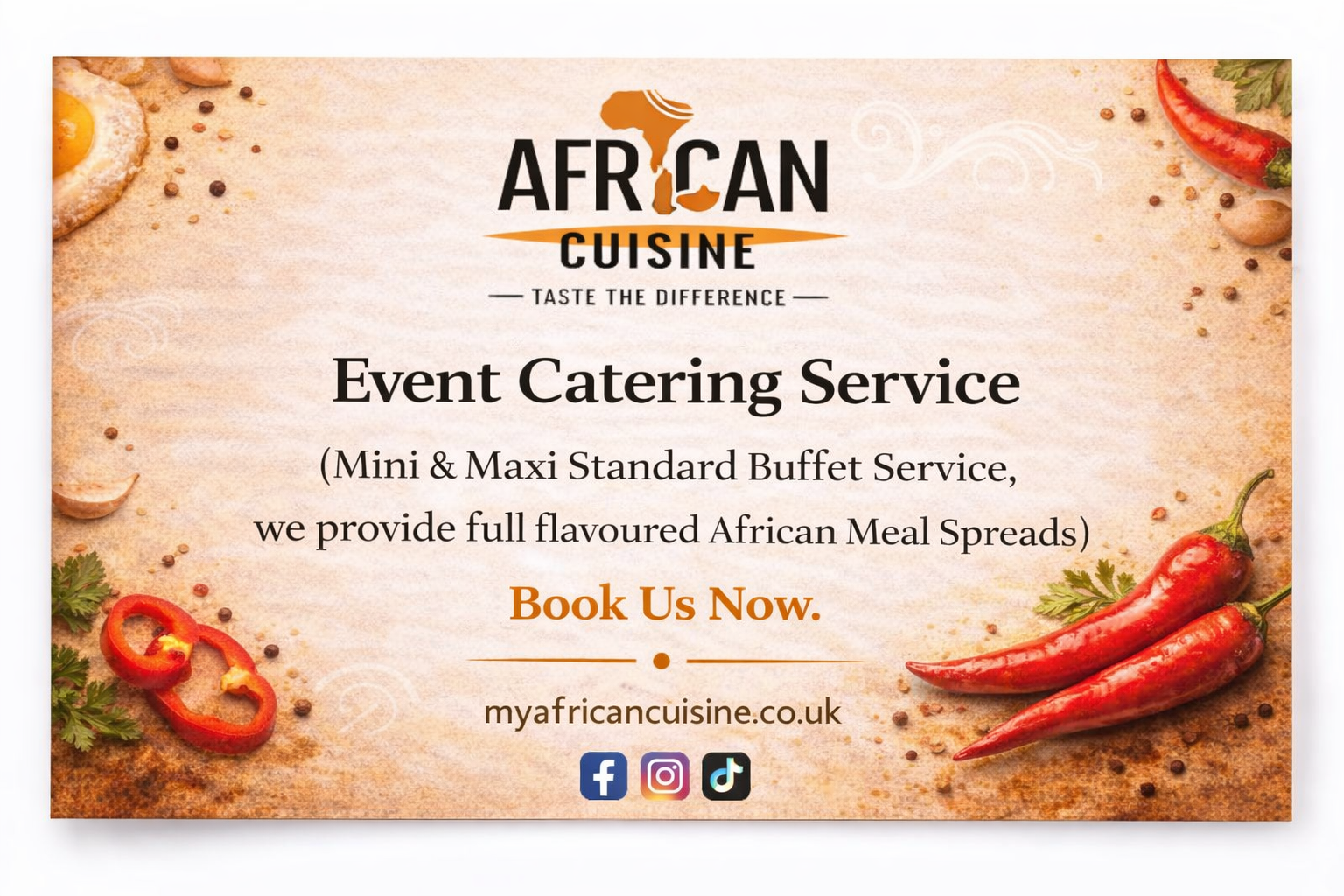 STANDARD BUFFET EVENT CATERING SERVICE