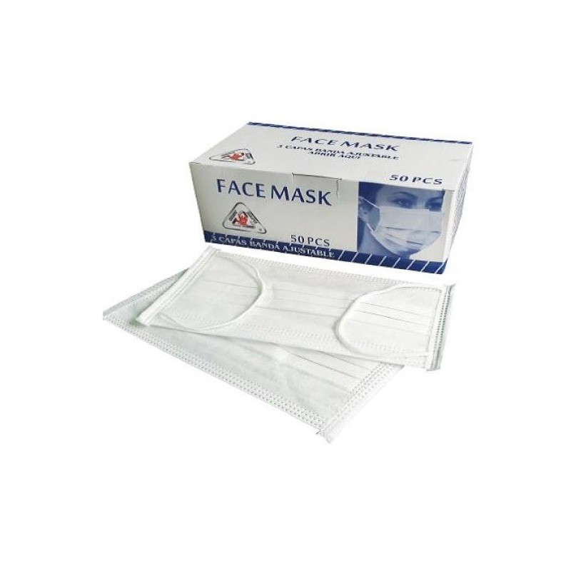 Tapabocas Blanco Termosellado –Triple Capa Desechable