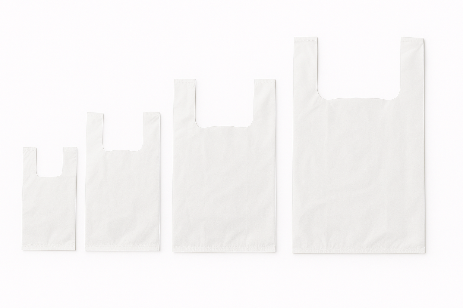 Bolsas de manija tipo camiseta