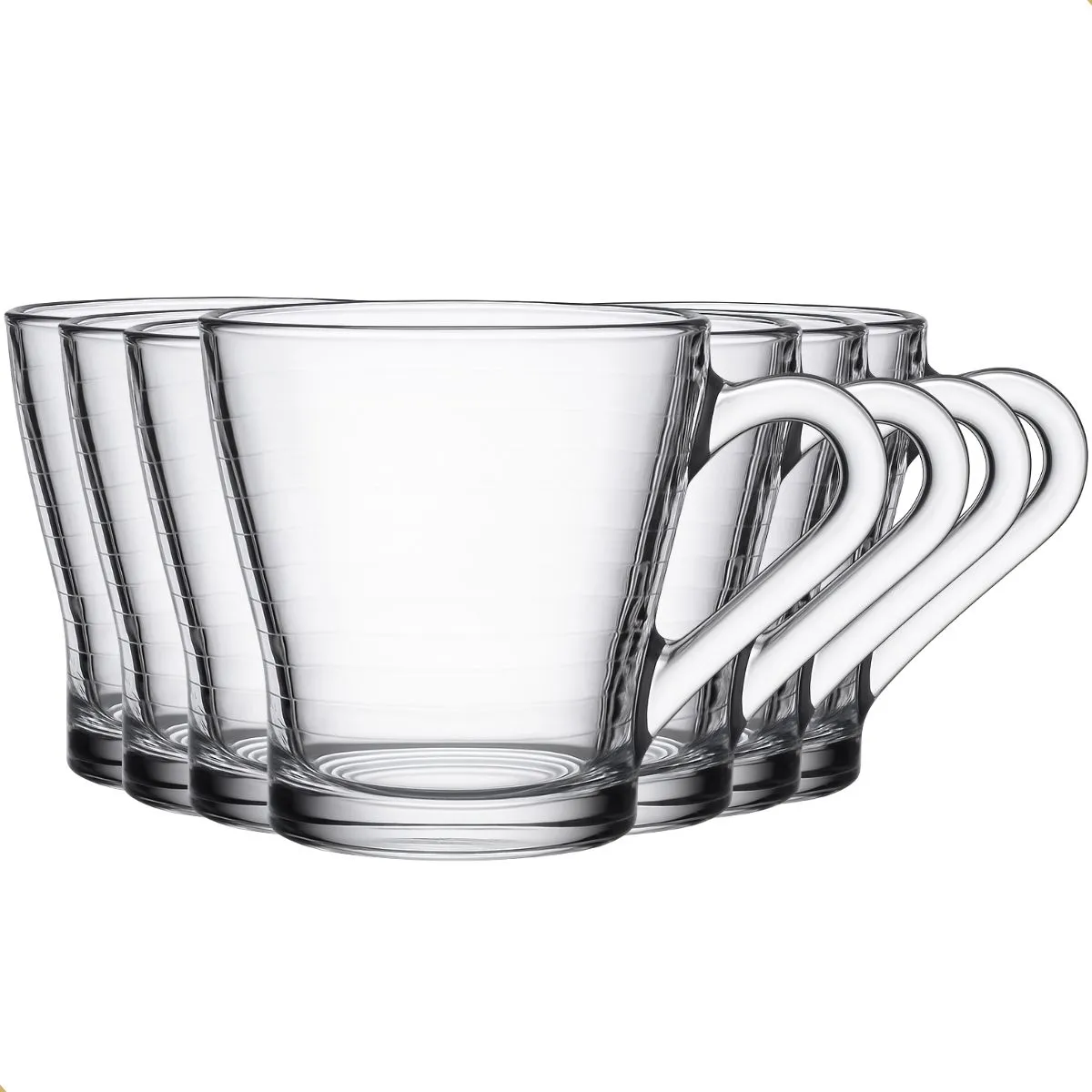 Conjunto de xícaras de vidro