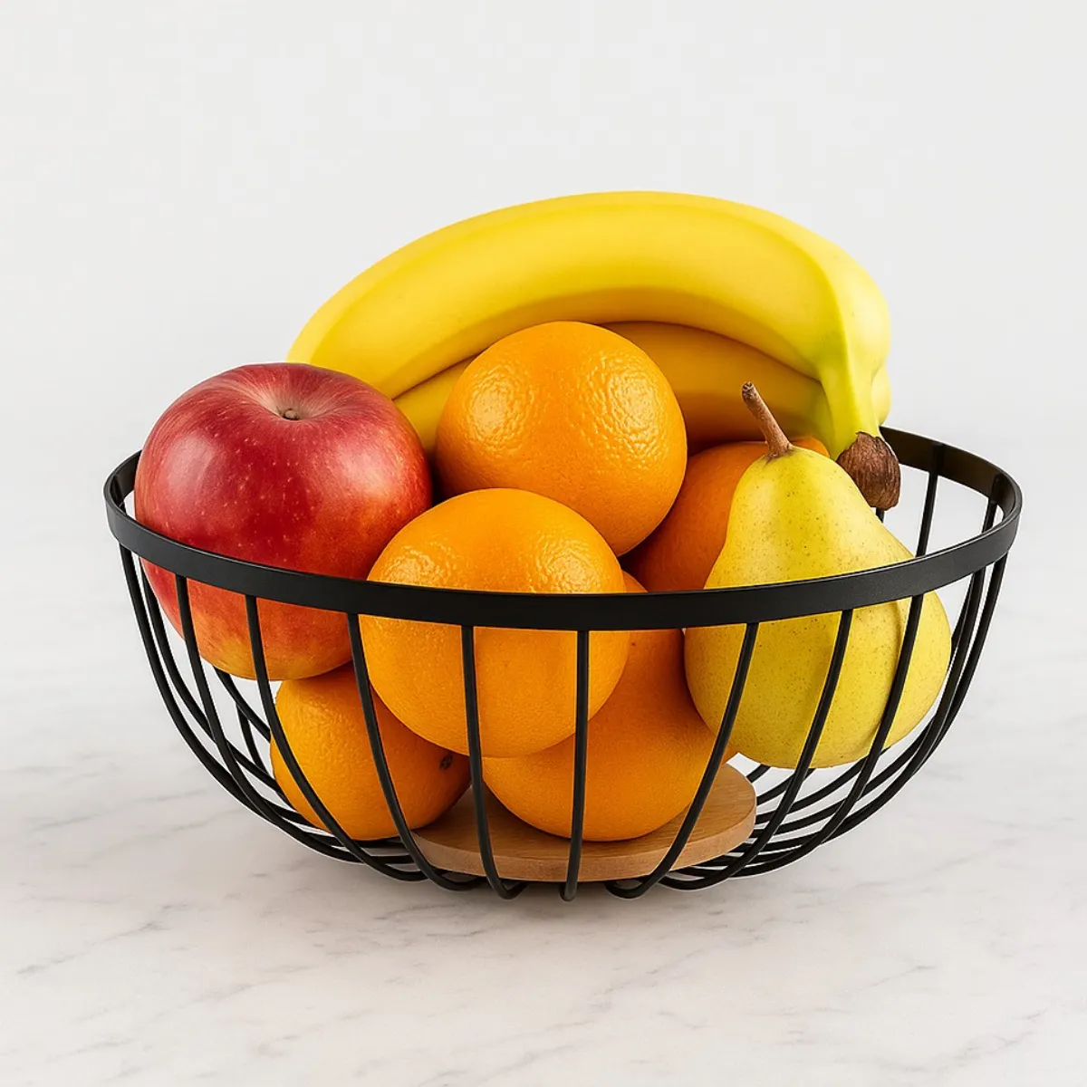 Fruteira de Metal Preta