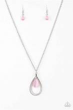 Teardrop Transquility pink Jewelry Set