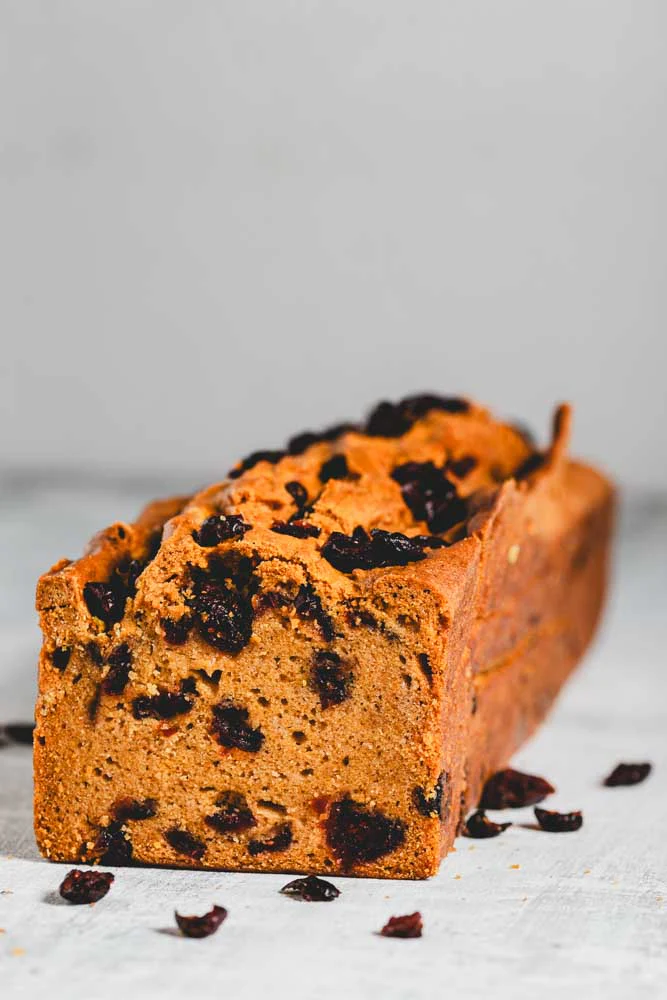 Pumpkin Loaf With Cranberries