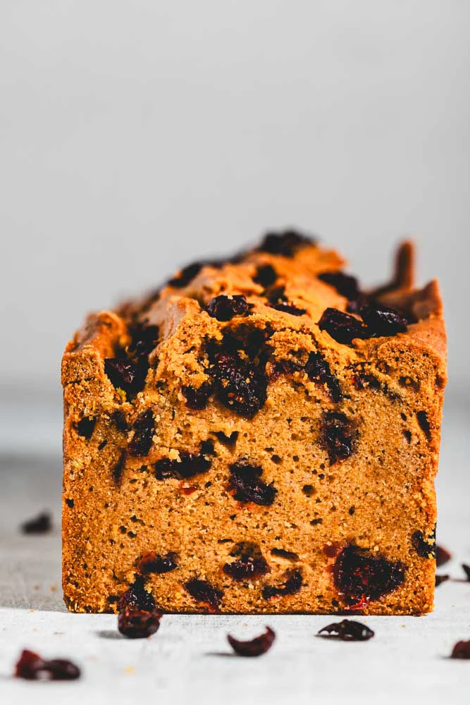 Pumpkin Loaf With Cranberries