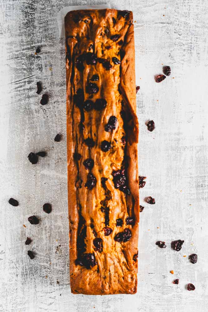 Pumpkin Loaf With Cranberries