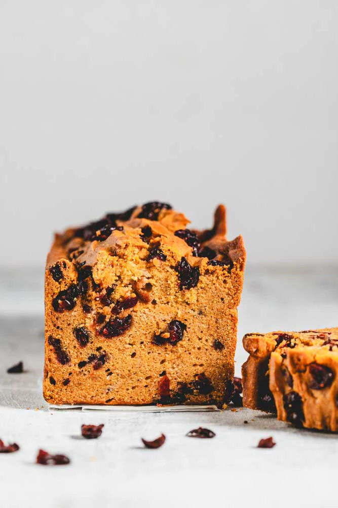 Pumpkin Loaf With Cranberries