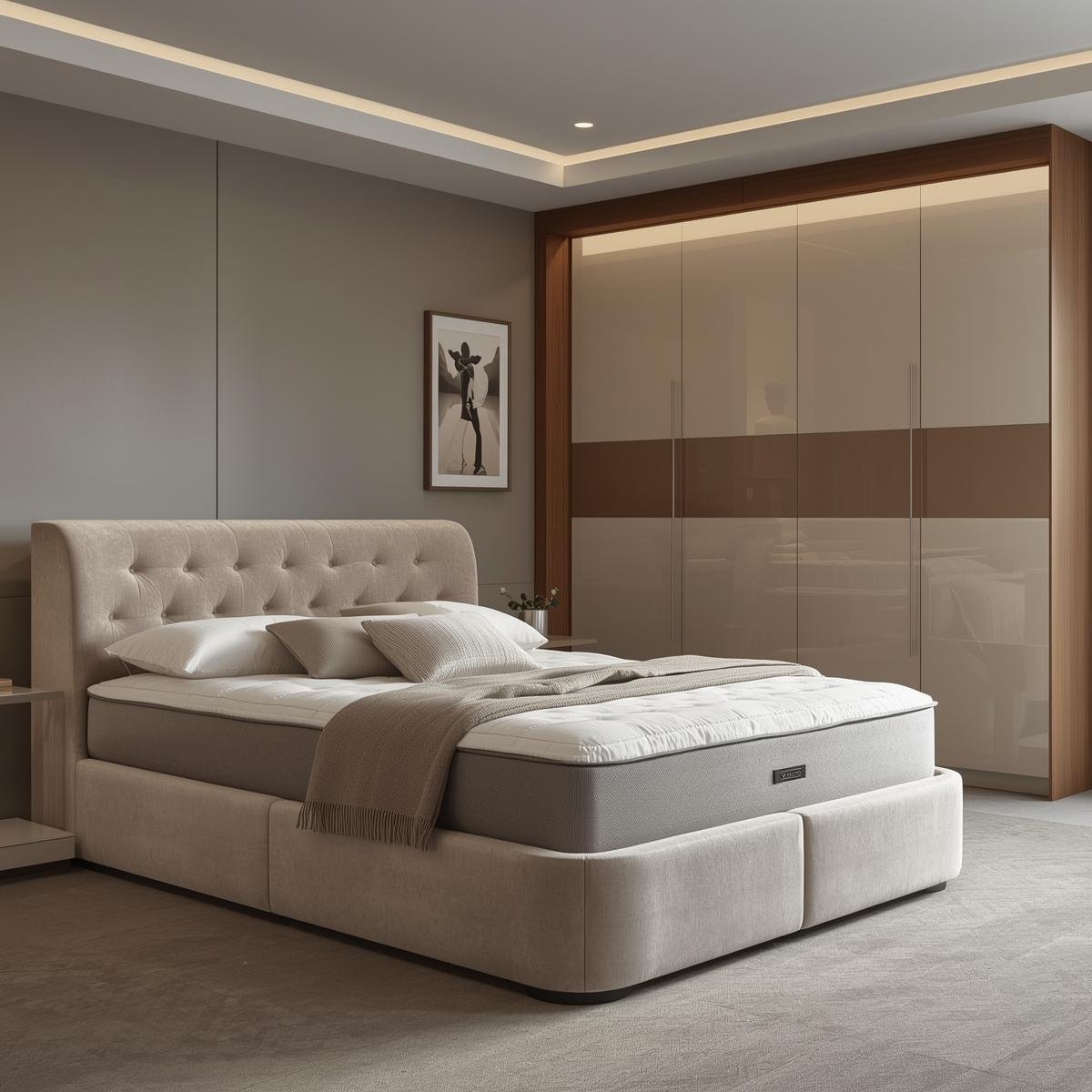 Modern Upholstered Queen Bed