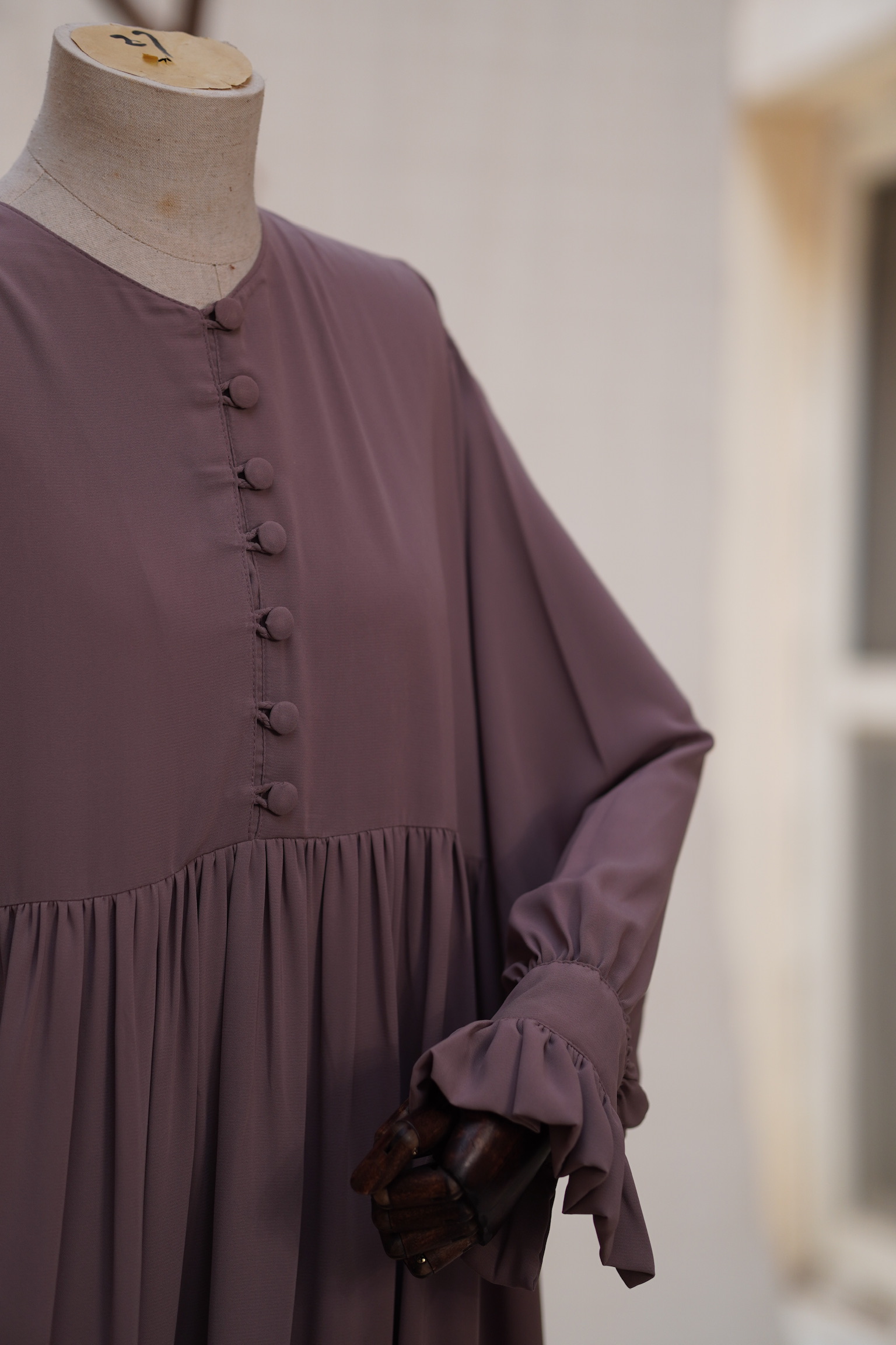 Elegant Mauve Maxi Dress