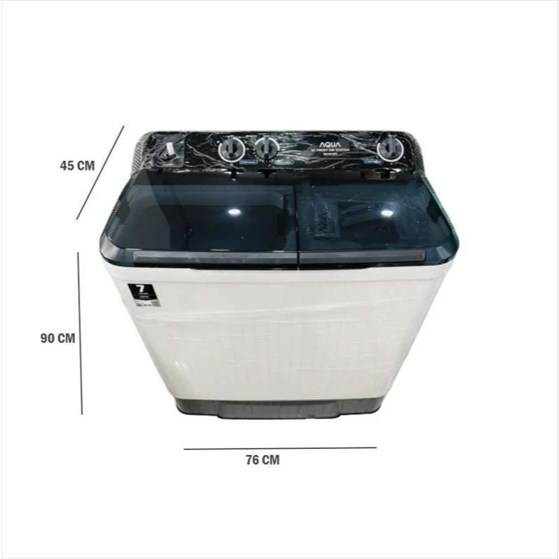 MESIN CUCI 2 TABUNG AQUA QW-8010HT 8KG Rp. 1.460.000,-