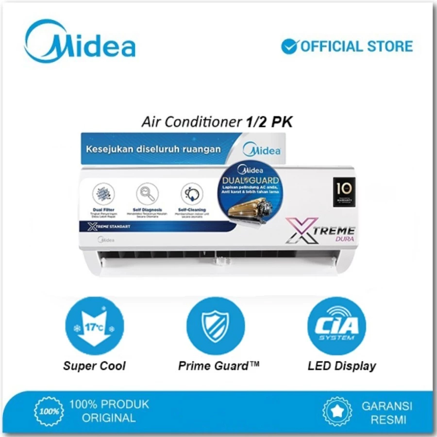 AC MIDEA 1PK MSFC-09CRN2X Rp. 2.750.000,-