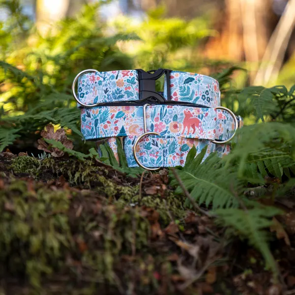 Floral Pattern Dog Collar