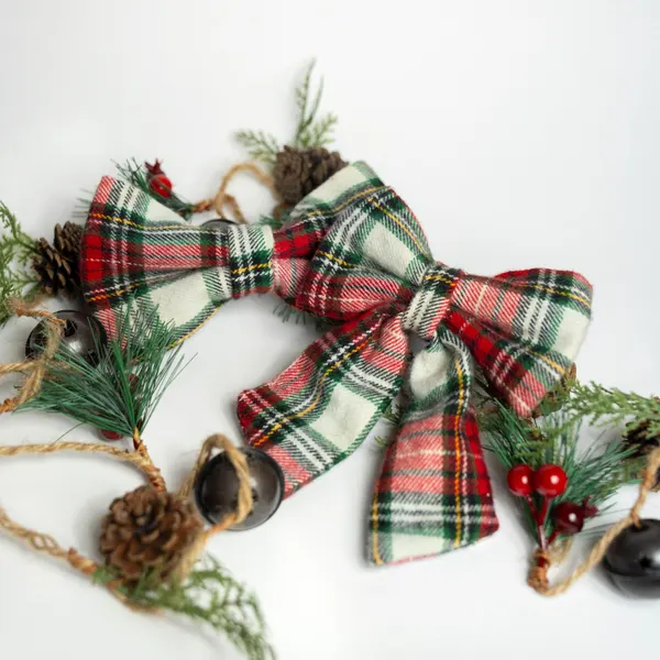 Plaid Christmas Bow