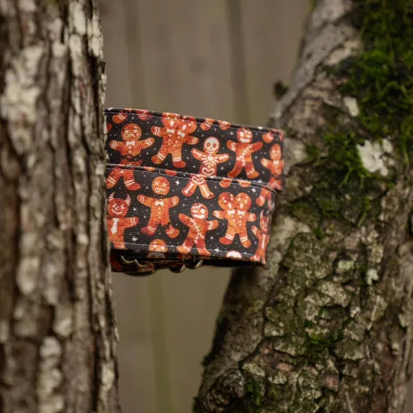 Gingerbread Man Patterned Fabric Cuff
