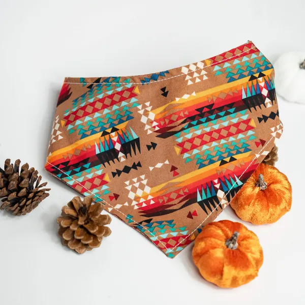 Geometric Patterned Pet Bandana