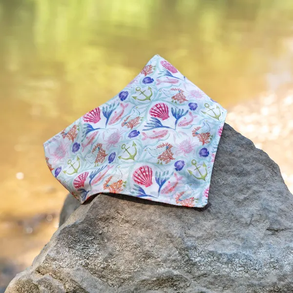 Seashell Pattern Bandana