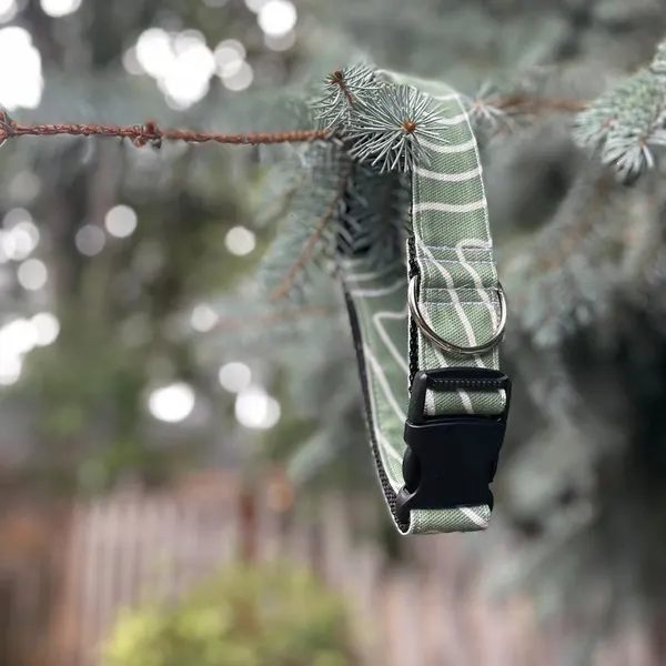 Green Camouflage Dog Collar