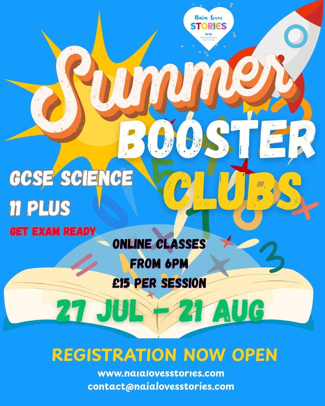 4-Week Summer Booster 11 Plus English and Verbal Reasoning Classes for Year 5 Students transitioning to Year 6 (Thursdays)
