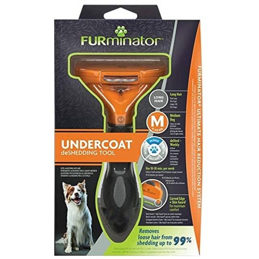 FURminator Undercoat deShedding Tool for Medium Long Hair Dogs (9–23 kg)