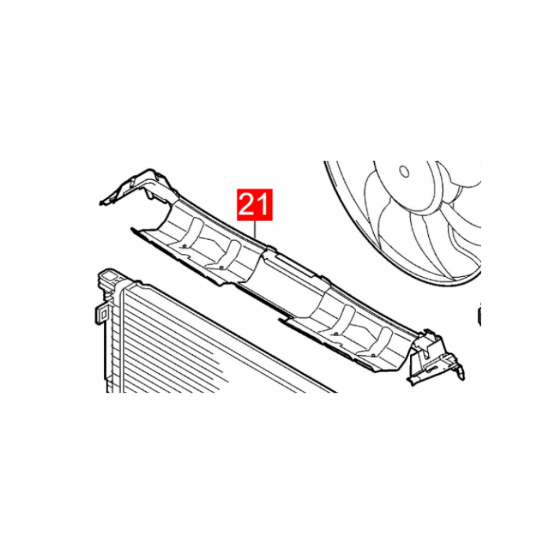 4M0121285B Radiator Upper Air Duct Fits Audi Q7 4MB 