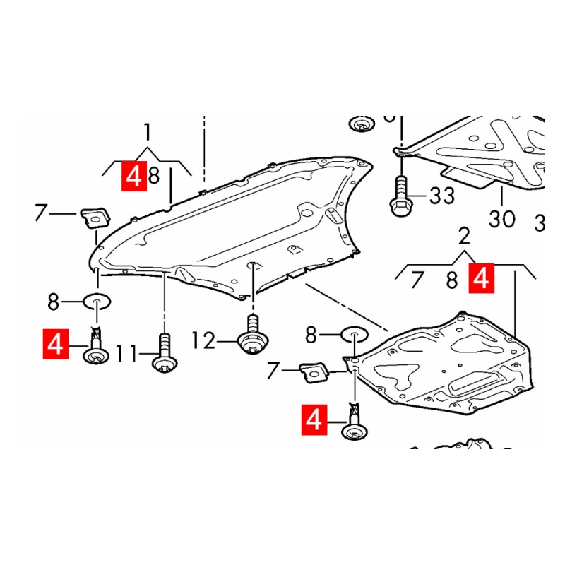 WHT007230 Bolt Fits Audi Q7 4MB 