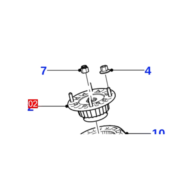 T2R13319 Rear Strut Mount Fits Jaguar F-TYPE X152 